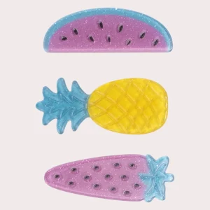 3 clip per capelli a frutta per ragazze